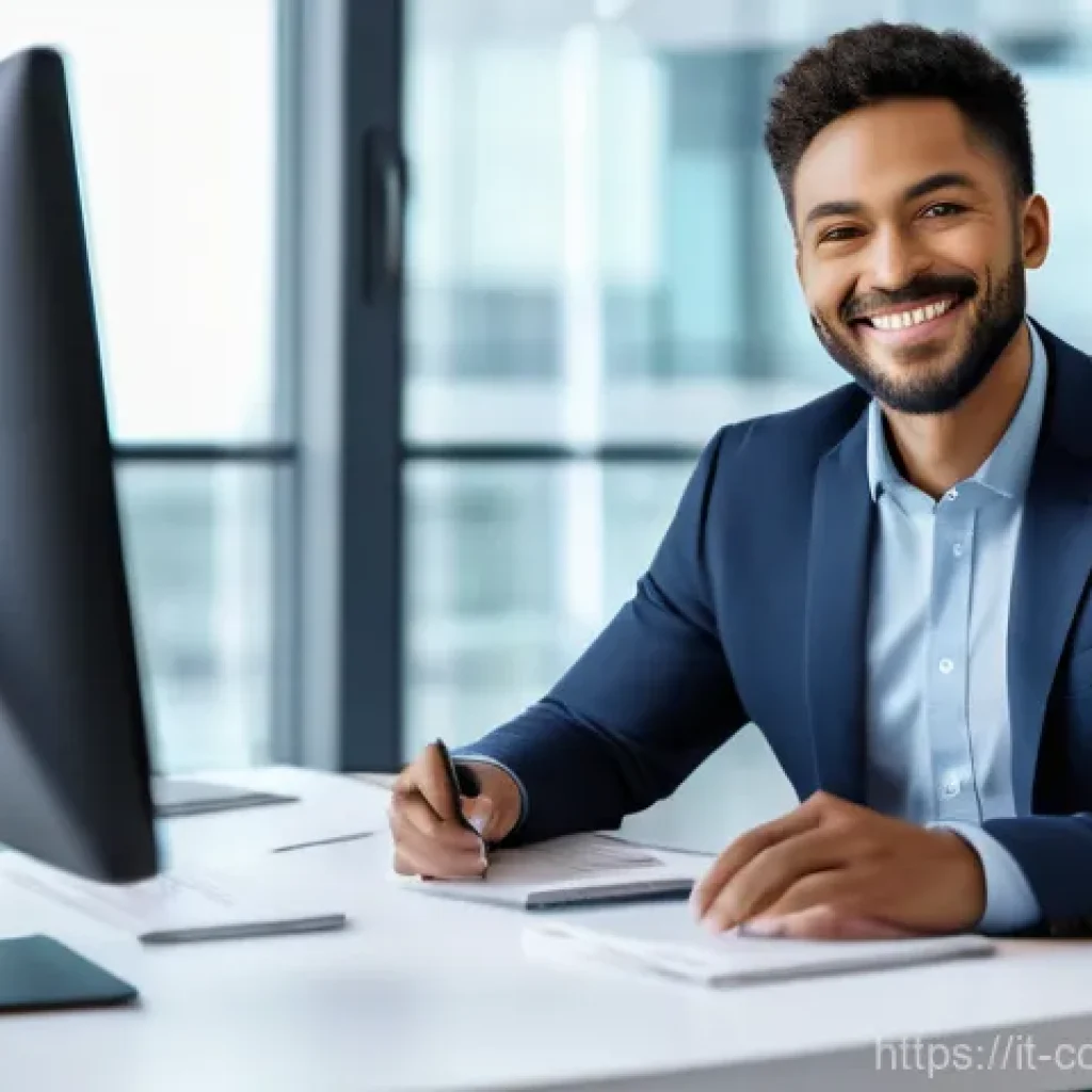 소비자전문기술사의 업무 도구 추천 - **Generative AI Assistant for a Modern Professional:**
    A photorealistic image of a diverse profe...