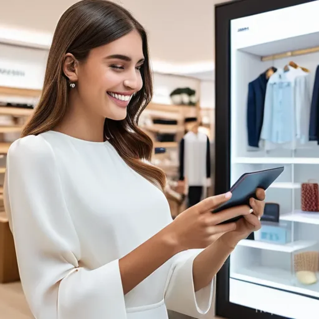 소비자중심 경영 도입과 조직 변화 사례 - **Prompt 1: Seamless Phygital Customer Journey in Italy**
    "A vibrant, eye-level shot of a modern...