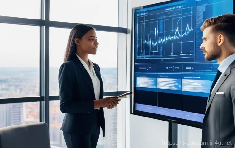 소비자 행동 데이터를 활용한 신제품 혁신 전략 연구와 분석 - **Prompt:** A diverse group of business professionals, including men and women aged 25-50, are gathe...