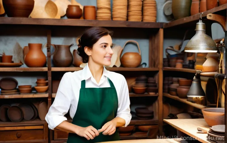 소비자중심 경영의 주요 성공 요인과 사례 연구와 분석 - **Prompt:** "A warmly lit, inviting Italian artisan workshop, perhaps a leather goods or ceramic stu...