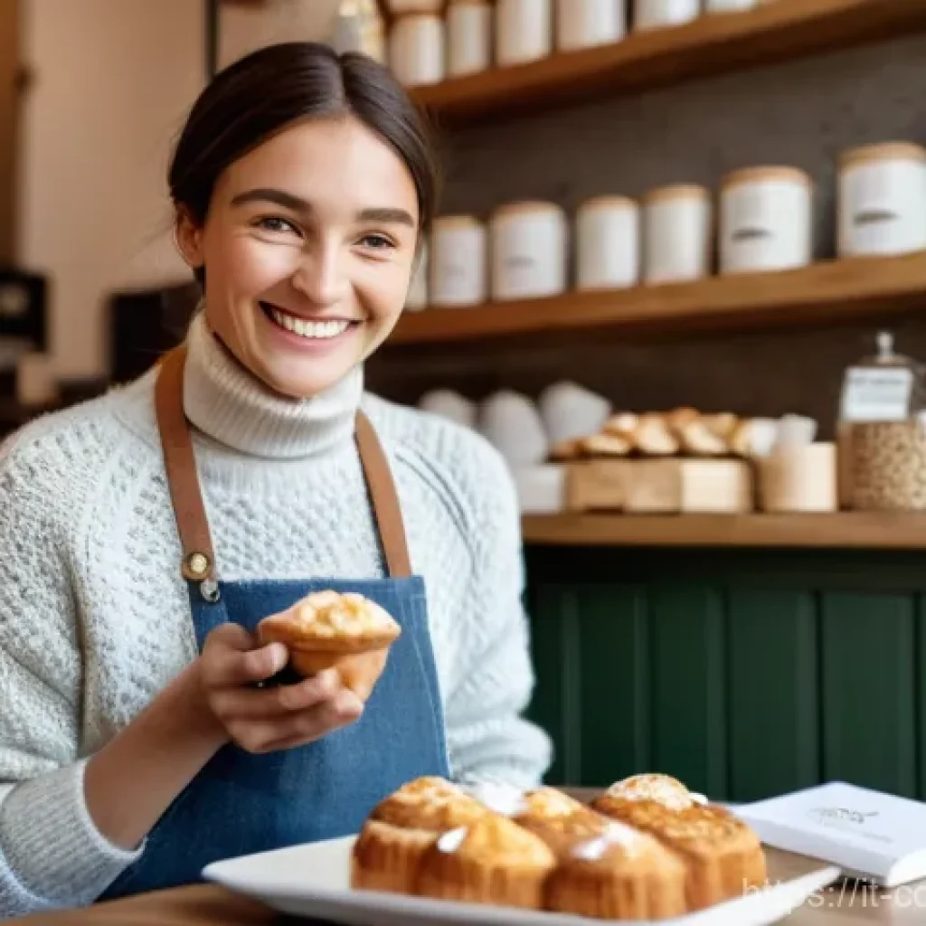 소비자 행동 연구와 비즈니스 활용 사례 - **Prompt:** A cozy, sun-drenched Italian cafe scene. A young woman, dressed in stylish but modest ev...