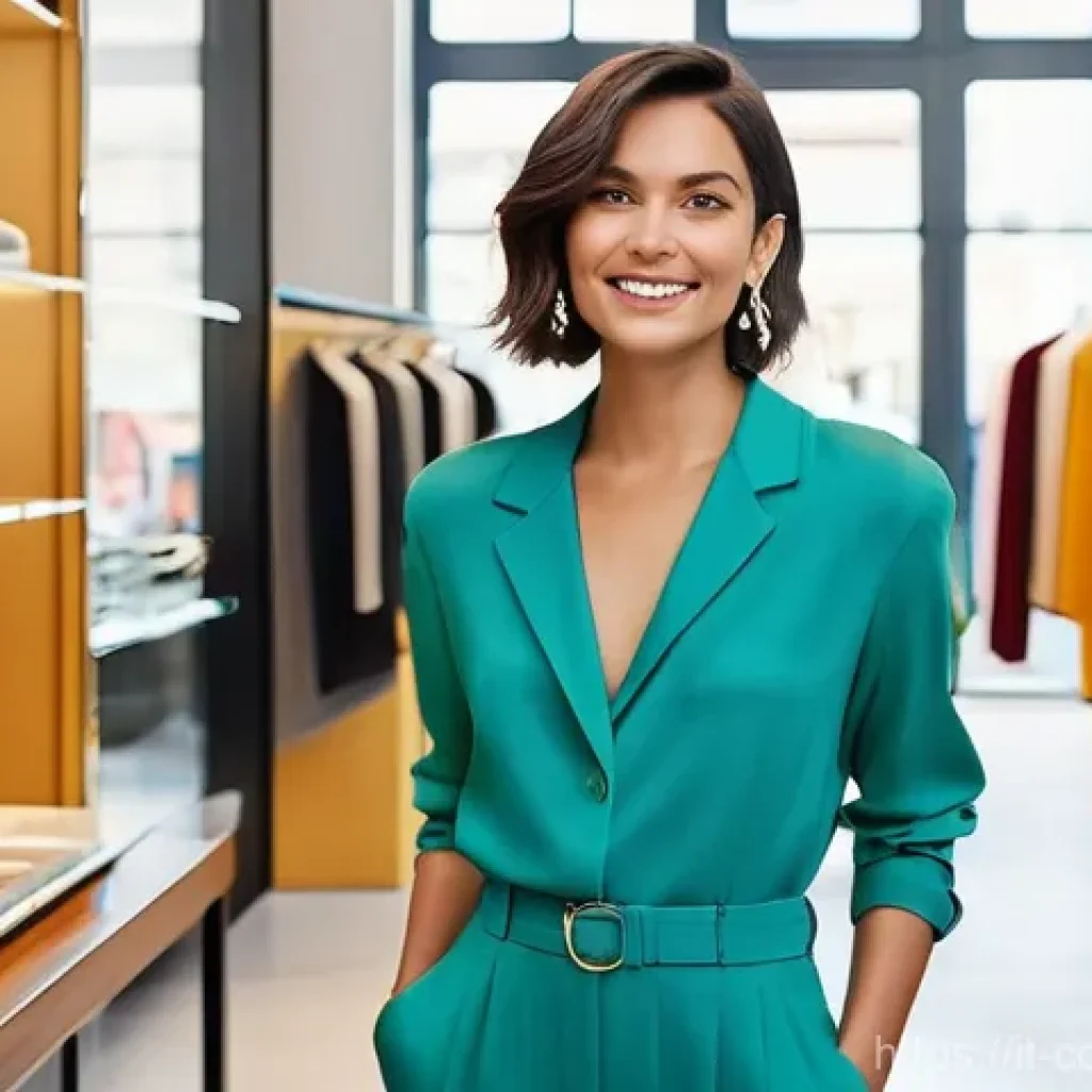 소비자중심 경영 사례와 디지털 혁신 전략 연구와 분석 - **Prompt:** A vibrant, sun-drenched scene inside a modern, elegantly designed boutique in Milan, Ita...