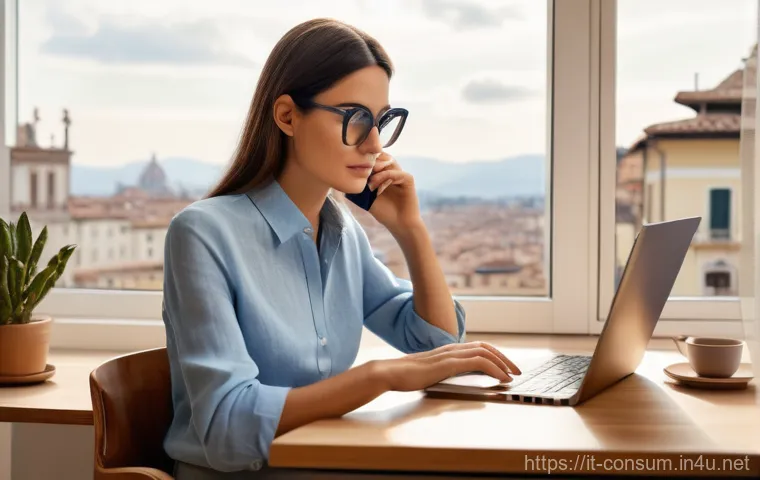 소비자 보호법 사례별 대응 전략 - A sophisticated Italian woman in her late 30s, dressed in a stylish yet comfortable smart casual out...