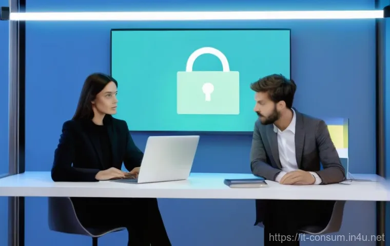 소비자 보호법 사례별 대응 전략 - A young Italian man in his early 30s, wearing a comfortable but neat t-shirt and jeans, kneels on th...