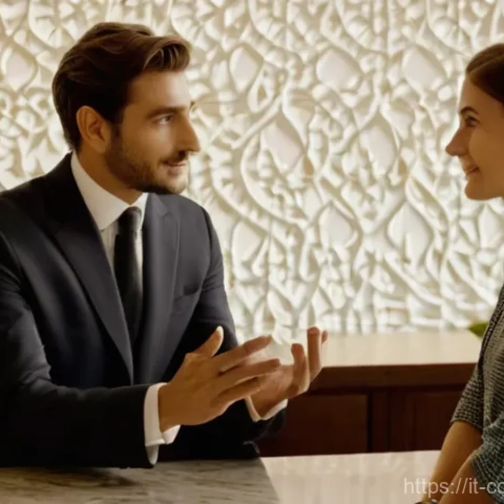 소비자 불만 처리 프로세스 설계 - **Prompt:** A warm, inviting customer service desk in a modern yet tastefully designed Italian bouti...