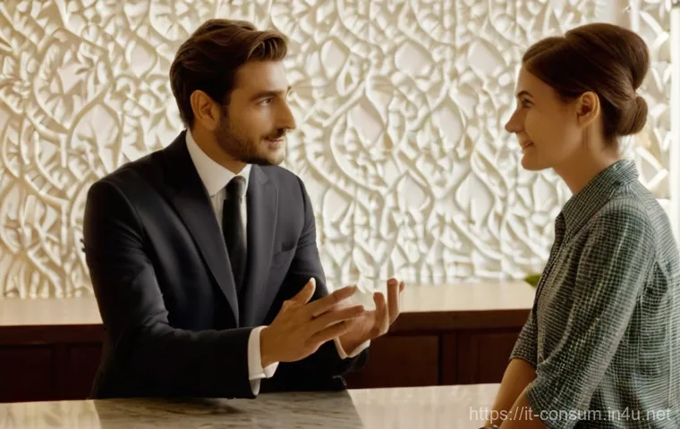 소비자 불만 처리 프로세스 설계 - **Prompt:** A warm, inviting customer service desk in a modern yet tastefully designed Italian bouti...