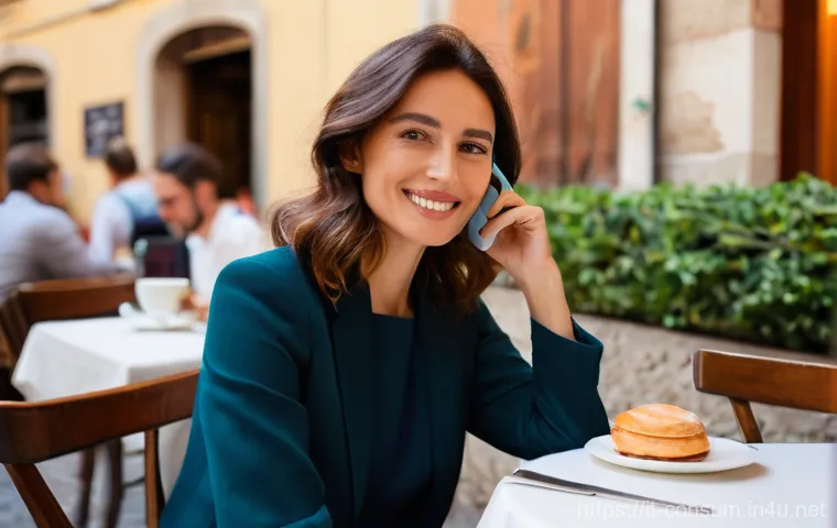 소비자 행동 데이터를 활용한 개인화 서비스 - **Prompt:** A stylish Italian woman, in her early 30s, sits in a sunlit outdoor café in Florence, en...