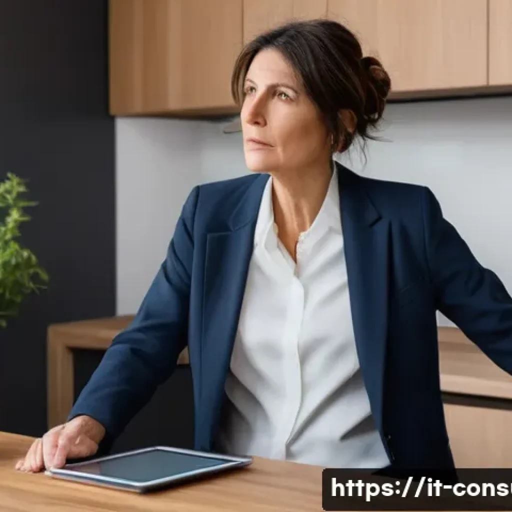 소비자전문기술사의 주요 역할과 책임 - **Prompt 1: "The Overwhelmed Consumer and the Guiding Expert"**
    A wide shot depicting an exasper...