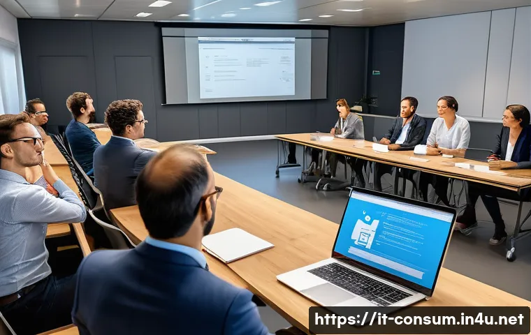 소비자전문기술사 자격 유지 요건 - A professional Italian technical consultant attending a modern, well-lit classroom training session ...