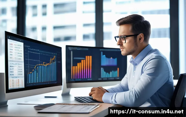 소비자전문기술사와 관련된 최신 트렌드 - A modern technical consultant in a professional office setting, wearing business casual attire and g...