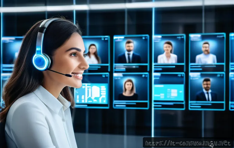 소비자중심 경영 사례와 성공 요인 분석 - A modern Italian customer service center showcasing advanced AI technology: a sleek office environme...