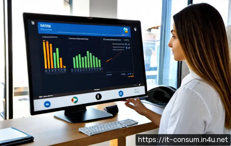 소비자 행동 데이터를 활용한 디지털 마케팅 - Photorealistic digital marketing analyst in a modern Milan office, Italian professional reviewing an...